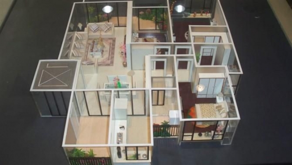 积石山户型模型制作