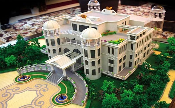 农业积石山积石山沙盘模型的应用