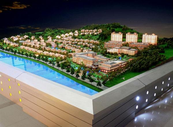 北京积石山积石山沙盘模型