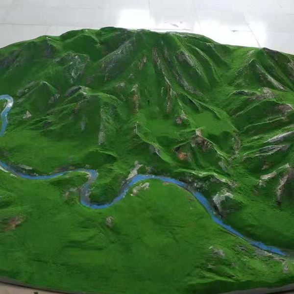 怎样按实际积石山地形雕刻制作