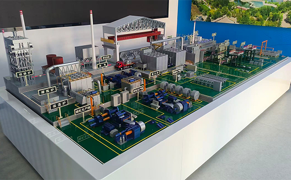 酒钢集团东铝厂-铝材生产线积石山机械模型